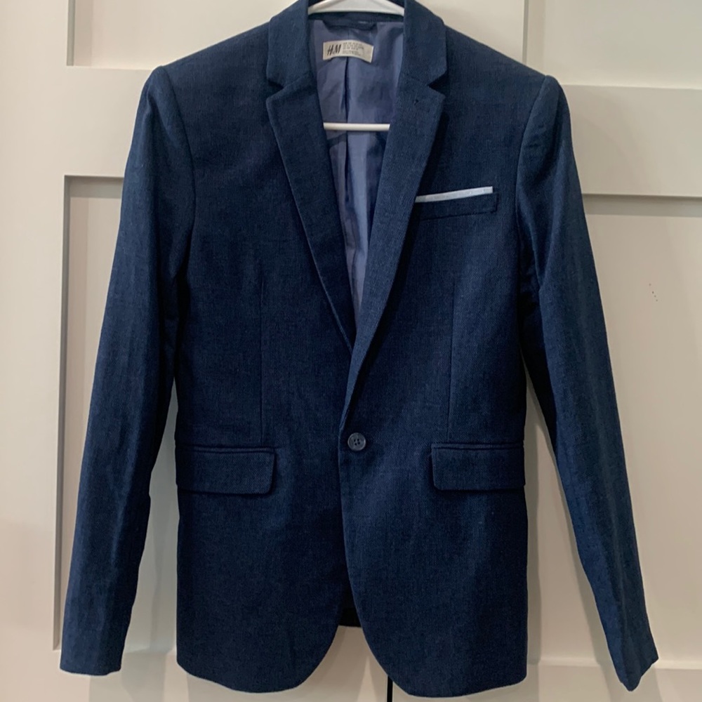 H&M boy linen sports jacket size 12-13